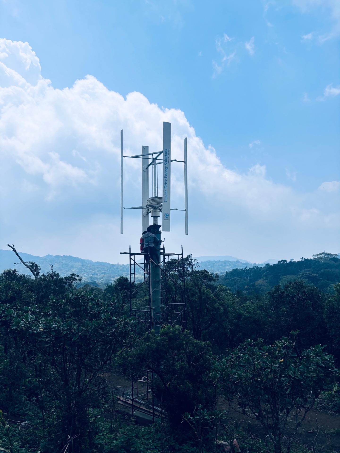 Lucent Drive, wind energy solutions India, shape-changing VAWT, micro wind farm India